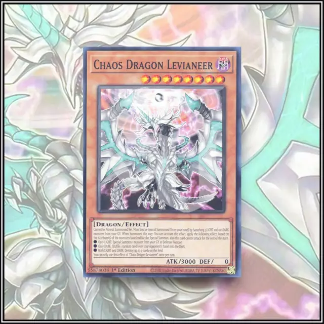 YuGiOh CHAOS DRAGON LEVIANEER | POWERFUL CARD ▪️ 1ST EDITION 💎