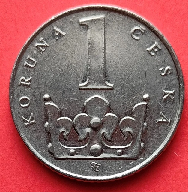 Moneta  Repubblica Ceca , 1 Korun del 1993  ,  circolata