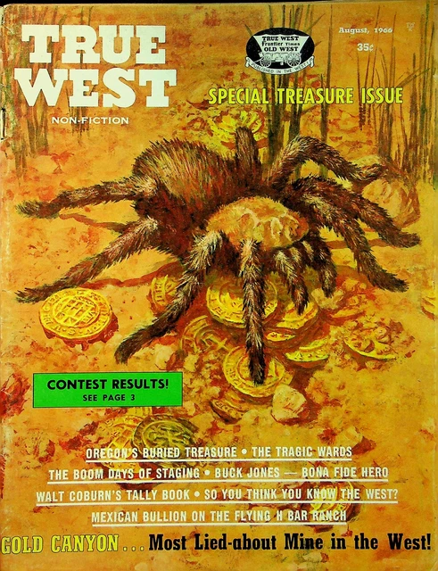 True West Magazine August 1966 Oregon Treasure Flying H Bar Ranch Mexican Gold Y