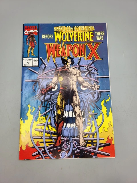Marvel Comics Presents Vol 1 #72 March 1991 Weapon X Prologue Marvel Comic Book