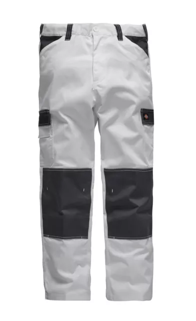 White Painters Work Trousers Mens Lightweight Durable Industrial kneePad  Pockets