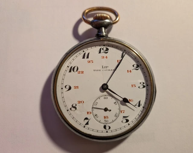 Montre à Gousset Ancienne LIP Chronolip - Mécanique - Vintage - Très Bon état