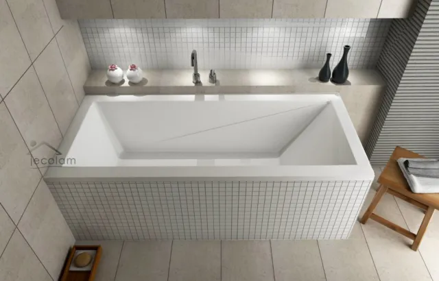 Badewanne Rechteck Wanne 120 130 140 150 160 170 x 70 180x80 Styroporverkleidung