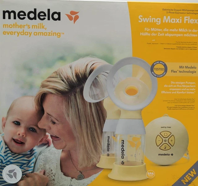 Extractor de leche eléctrico Medela Swing Maxi Flex menos tiempo con PersonalFit