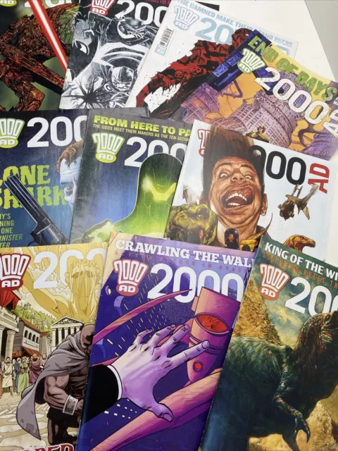 2000AD Comic Bundle / Job Lot x 10 Consecutive Progs 2013  Judge Dredd