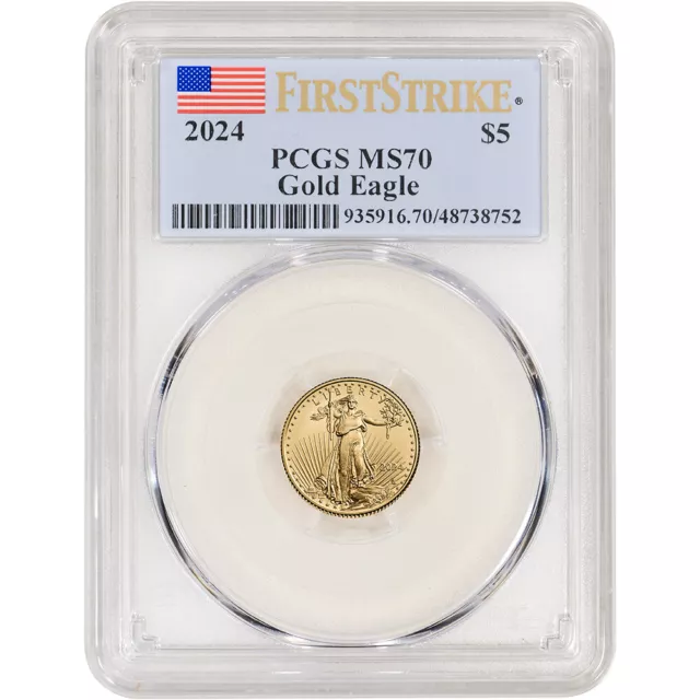 2024 American Gold Eagle 1/10 oz $5 - PCGS MS70 First Strike