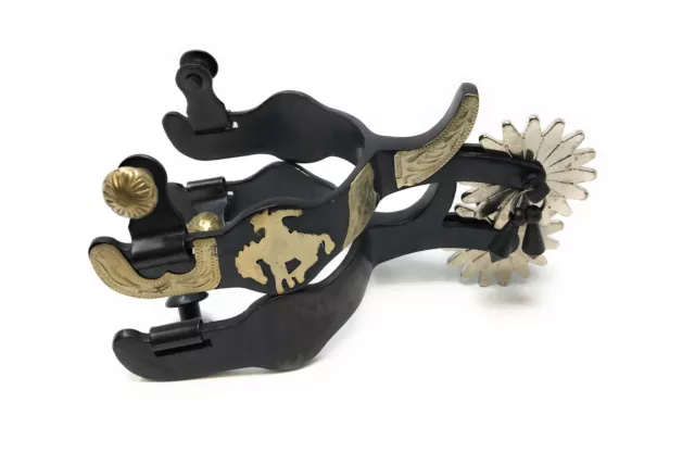 AJ Tack Antique Brown Bucking Bronc Spurs - Mens