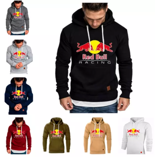 Men's redandbull casual sports Hoodie Sweatshirt fashion outdoor Fitness Coat