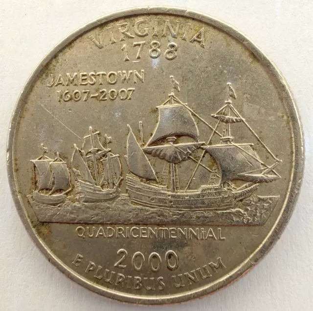 [060] Münze 2000 USA Virginia 1/4 Dollar