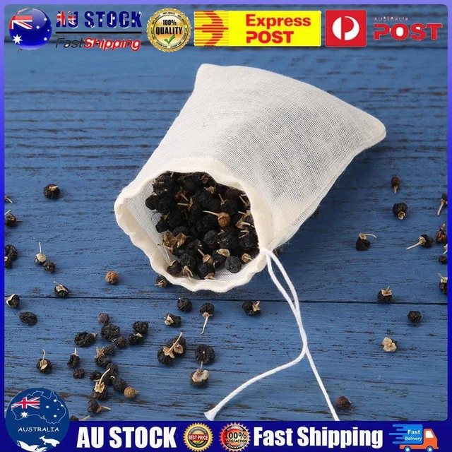 20pcs/Lot Empty Tea Bag with String Filter for Herb Loose Tea Soup (6 X 8cm AU