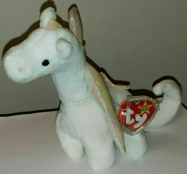 Ty Beanie Baby - MAGIC the White Dragon - MINT with MINT TAGS