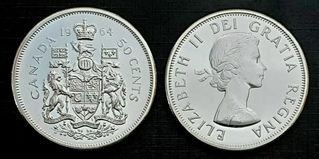 Canada 1964 Silver Proof Like Fifty Cent Piece!!