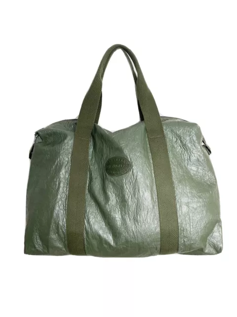 Noevir Southern Los Angeles California Edition Green Faux Leather Tote Handbag