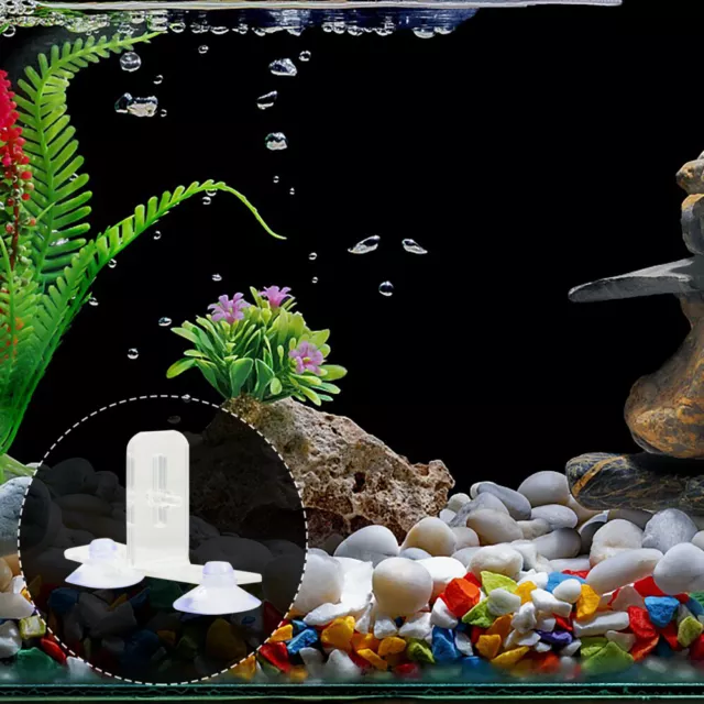 4 Sets Acrylic Fish Tank Clip Divider Holder Aquarium Bracket