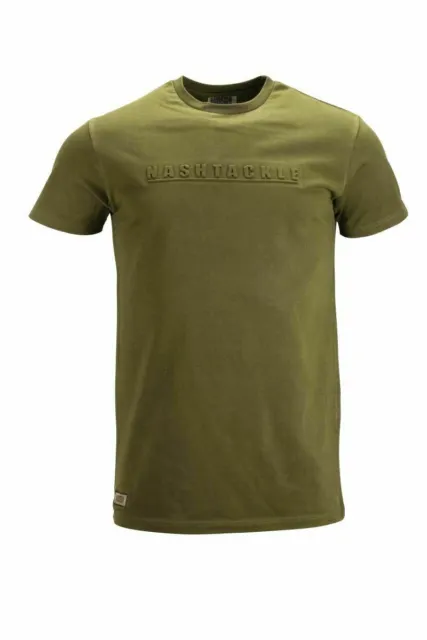 New Nash Tackle Emboss T-Shirt - All Sizes - Carp Fishing Clothing
