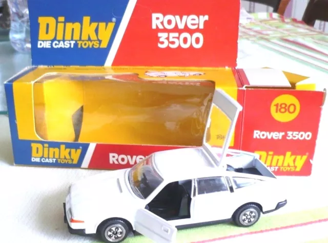 Dinky Toys Hong Kong Die Cast N°180 Rover 3500 M.i.b. Rare Scale 1/36