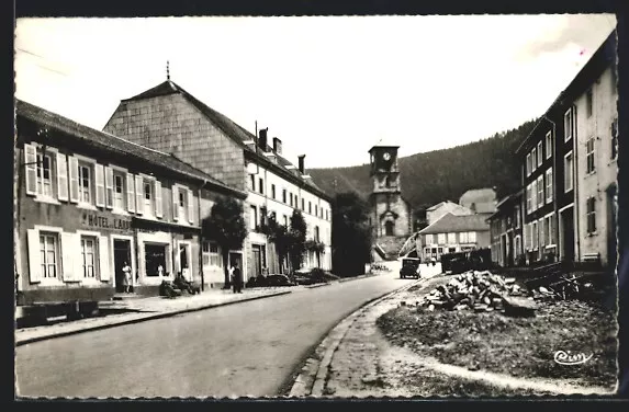 CPA Allarmont, Rue principale et l´Eglise