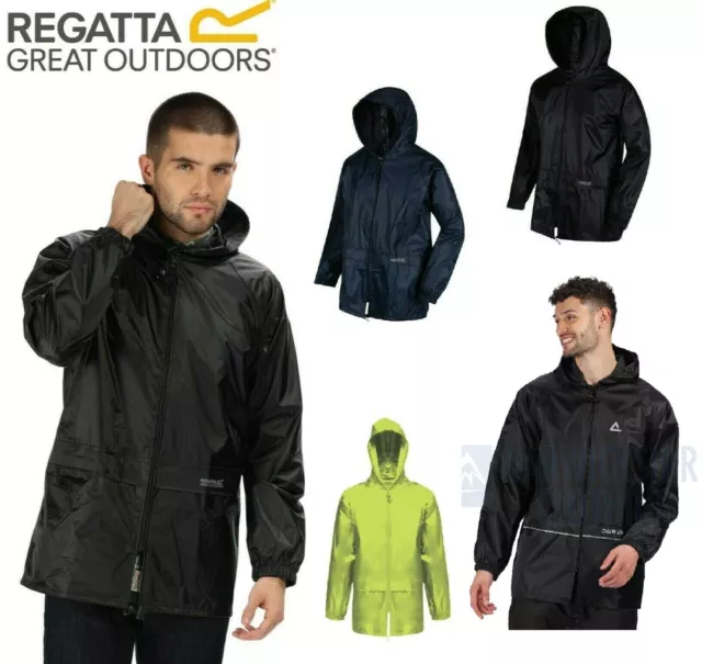 Regatta Mens Womens Stormbreak Rain Coat Waterproof Windproof Jacket Hooded