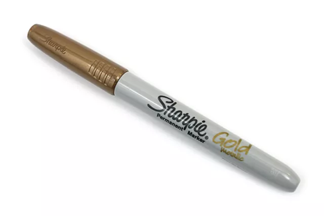 Gold Metallic Sharpie feine Spitze Permanentmarker Stifte 1 2 5 10 20