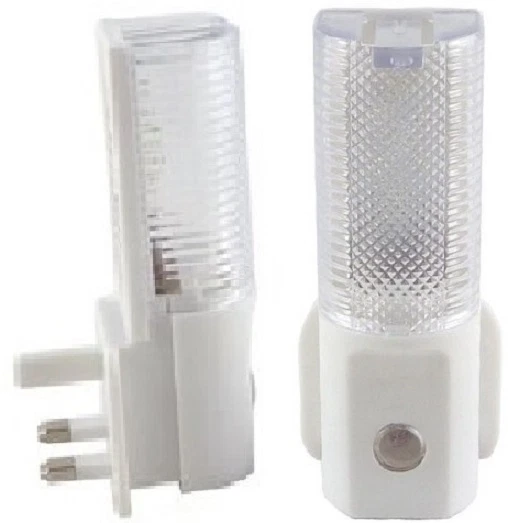 PLUG IN LOW Energy Automatic Led Baby Night Light Dusk To Dawn Sensor £