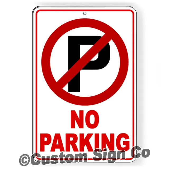 No Parking Sign Towed Anytime Metal Sign driveway do not block private property