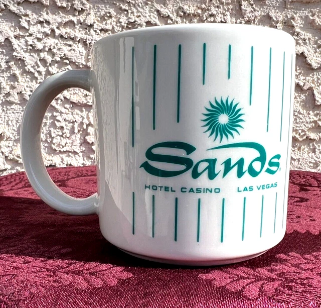 Sands Hotel Casino CLOSED Rat Pack Las Vegas Tourist Souvenir Coffee Cup Mug