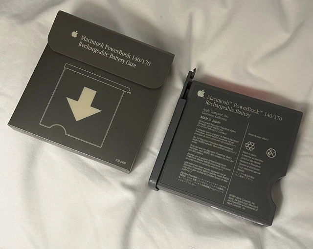 Vtg Apple Macintosh PowerBook 140 170 Rechargeable Battery And Case Mac Computer