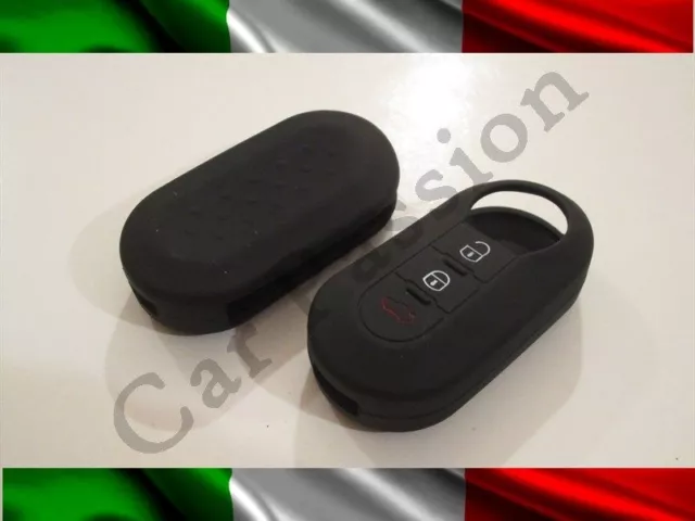 Guscio Chiave Cover Lancia Silicone Y Ypsilon Delta Musa Nera Key Shell Gomma