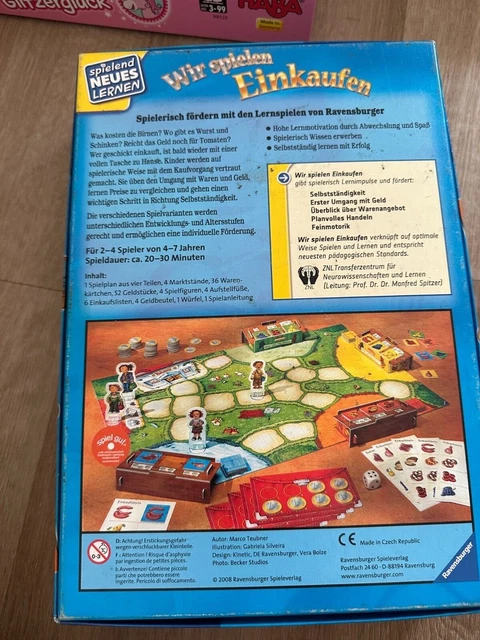 Ravensburger 24985 - Wir spielen Einkaufen, Würfelspiel, Wettlaufspiel, Familien 3