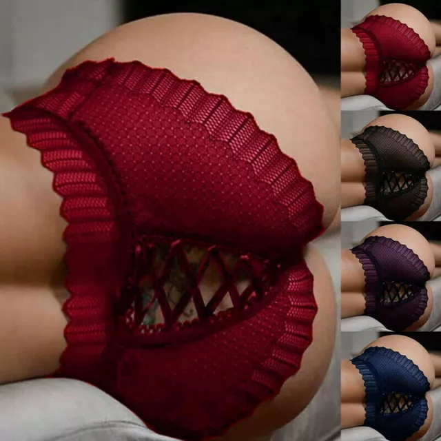 MKIUHNJ Culotte Femme Culotte Transparente élastique en Dentelle pour  Femmes Bustier Grande Taille avec Plume : : Mode