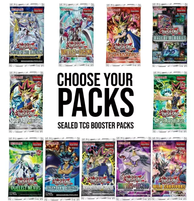 1ST EDITION YU-GI-OH Packs - Choose Your Booster Pack | Sealed YU-GI-OH Packs