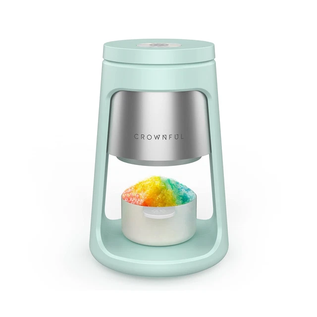 CROWNFUL Shaved Ice Machine Snow Cone Machine, 2 Ice Cups with Lids, Ice Shav...