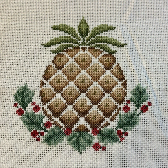 Piña de hospitalidad con aguja completa sin enmarcar