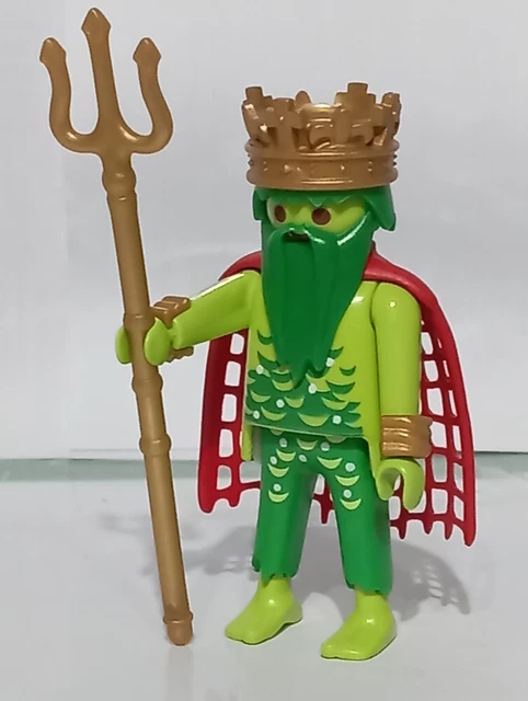 Figurine Playmobil Série 22 : Poseïdon - Occasion, Thème Chevaliers/château, Fabrication Allemagne