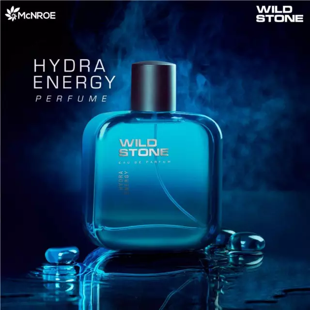 Wild Stone Hydra Énergie Parfum Spray, 100 ML pour Hommes, Frais Énergie Parfums