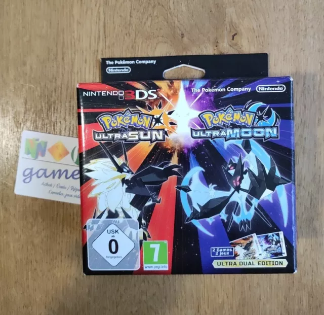 NINTENDO 3DS 2DS  Coffret Ultra Dual Edition Pokémon Ultra Soleil Ultra Lune EUR