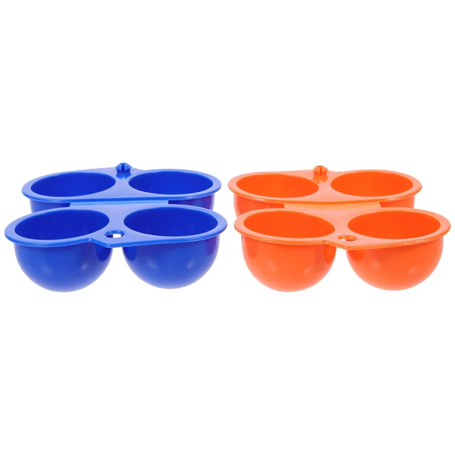 Estuche contenedor de plástico para 2 huevos 2 piezas portátil para acampar caja de almacenamiento de huevos