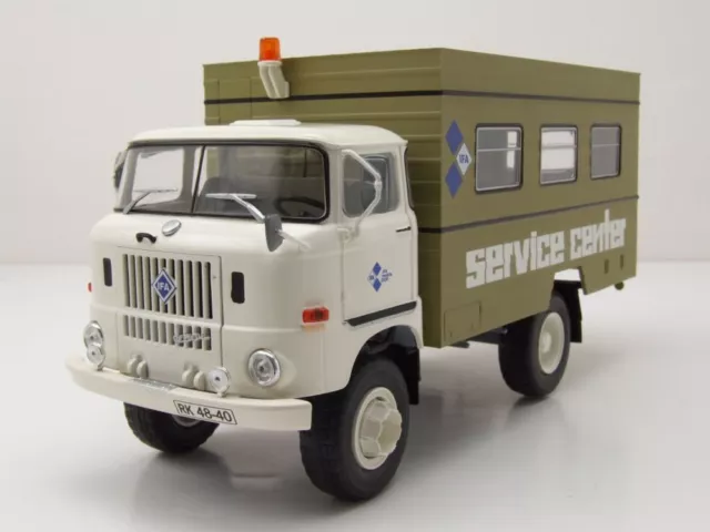 IFA W50 Koffer LKW Fortschritt-Service weiß beige Modellauto 1:32 Schuco