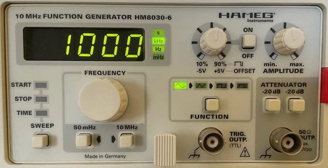 HAMEG HM8030-6 Funktionsgenerator, Function Generator, Einschub für HM8001-2