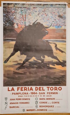 Plaza de toros de Sevilla Luca de tena Affiche Originale Sport Corrida Espagne 
