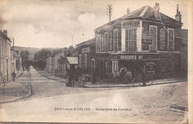 Cpa 91 Soisy Sous Etiolles / Boulevard De Vandeul / Maison Pinchon