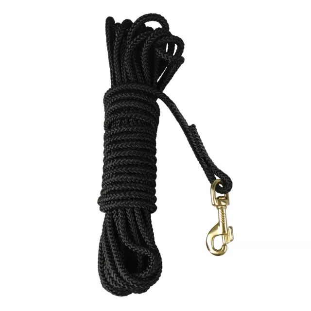 10/16/33/66ft Long Pet Dog Leash Tracking Training Strong Nylon Rope Leads Black 3