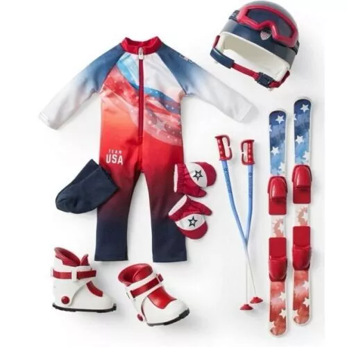 American Girl Team Usa Alpine Skiing Set New In Box Sealed Free Shipping Retired