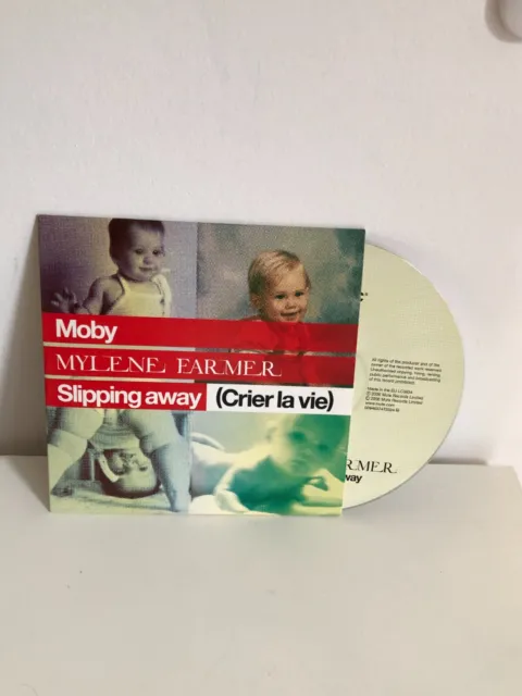 Mylene Farmer & Moby CD Single / 2 Titres Slipping Away Bon Etat