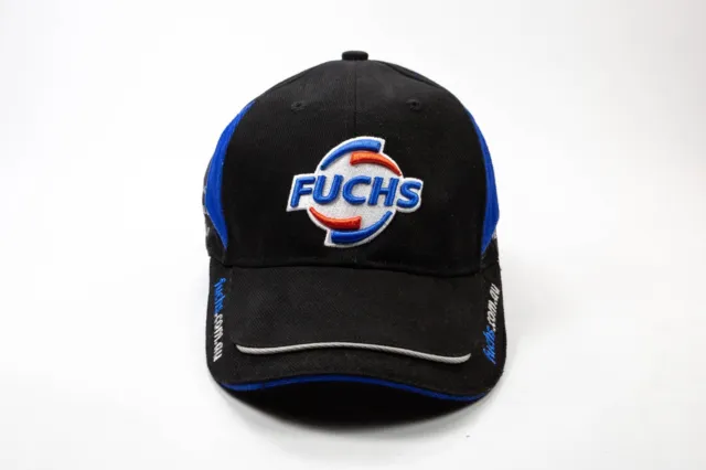 Fuchs Lubricants Black Cap Baseball Hat Adjustable Motor Sport Car Enthusiast