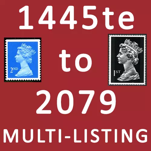 SG1445 to SG2079 MNH/UM Multi Listing - All Standard Perf (non-eliptical) NVIs