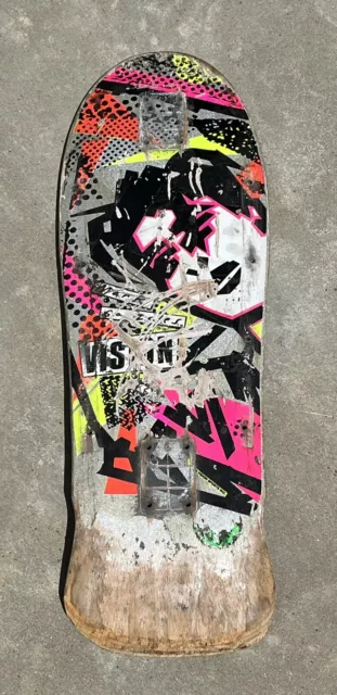 Vintage 80's Vision Mark Gonzales Skateboard Deck Natas Guerrero Vallely Hosoi