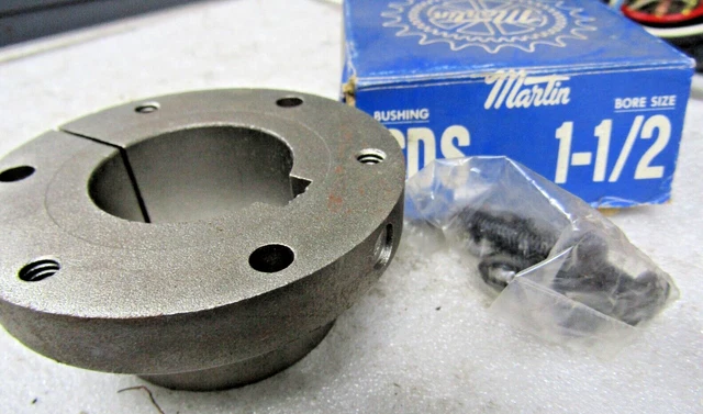 ✌ New Martin Sds Bushing 1-1/2" Bore Qd Bushing