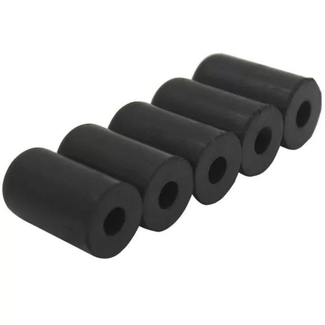 5x Black Cello Rubber Endpin Tip Protector Musical Instruments Accessory*