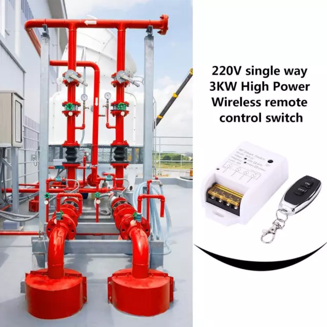 220V 30A 1CH Wireless Remote Control Switch Transmitter+Receiver (ON/OFF)